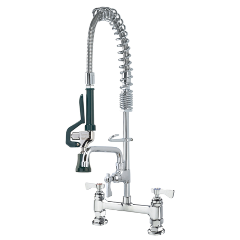 Krowne Royal Series 18-608L Deck-Mount Compact Pre-Rinse Faucet with 8" Add-On Spout