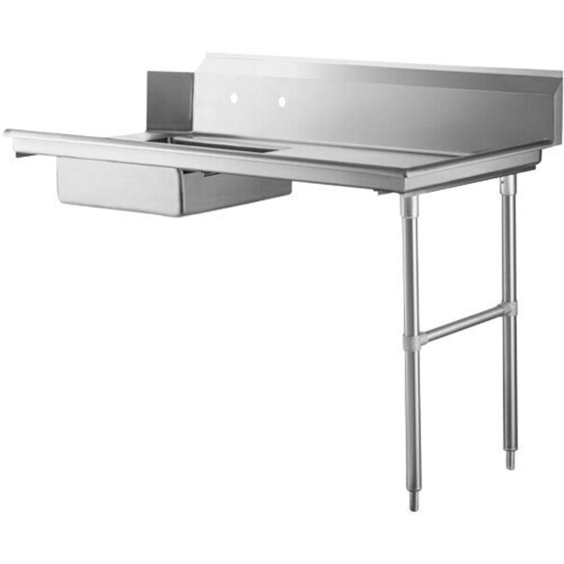 Omcan 47747 Stainless Steel 72-Inch Soiled Dishtable with Right-Side Sink
