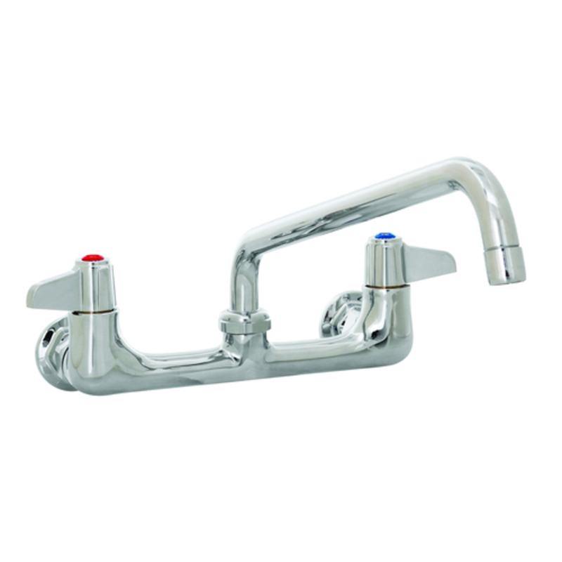 T&S Equip 8" Center Wall Mount Mixing Faucet with 12" Swing Spout