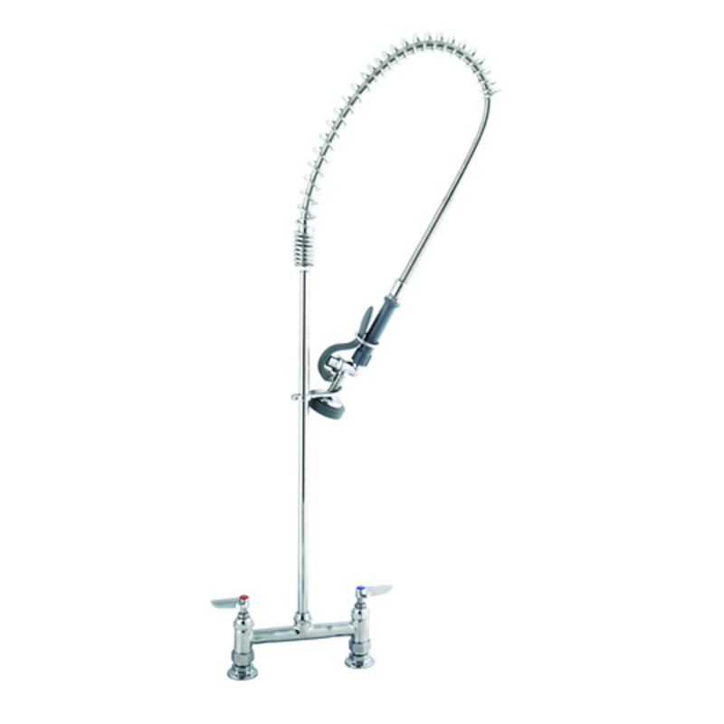 T&S Brass B-0123 8-Inch Deck Mount Commercial Pre-Rinse Assembly